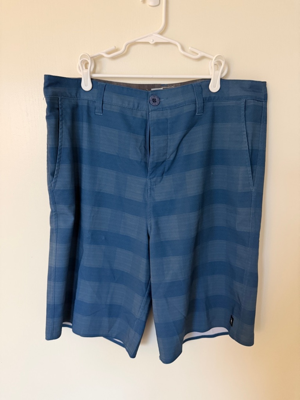 Men’s Blue Striped Rip Curl Hybrid Shorts